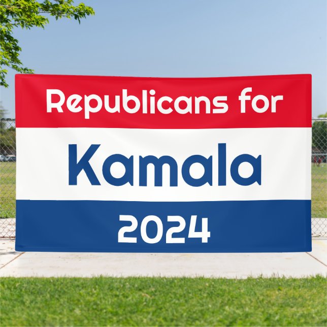 Banderoles Républicains pour Kamala Harris 2024 (Dehors)