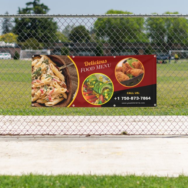 Banderoles Restaurant Daily Special Outdoor Custom Banner (En situation)