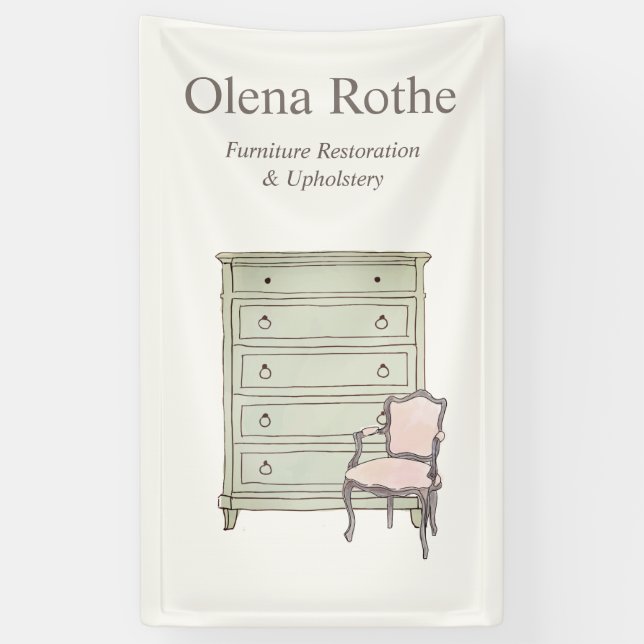 Banderoles Restauration, finition et réparation des meubles (Vertical)