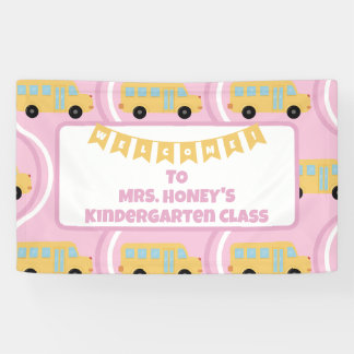 Banderoles Retour à l'école Enseignant Boho Retro