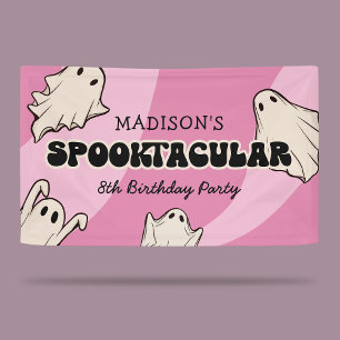 Banderoles Retro Ghosts Halloween Parti Anniversaire de enfan