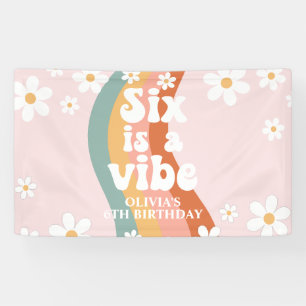Banderoles Retro Rainbow Six est une Vibe Daisy 6TH