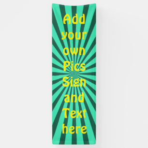 Banderoles Retro Rays noir transp. + votre backgr. & idées