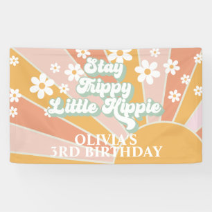 Banderoles Retro Sunshine Stay Trippy Little Hippie Anniversa