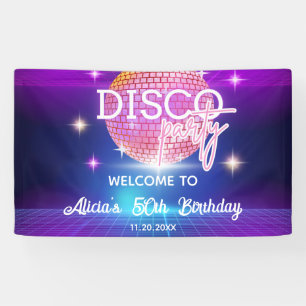 Banderoles Retro Super les années 70 Disco Ball Anniversaire