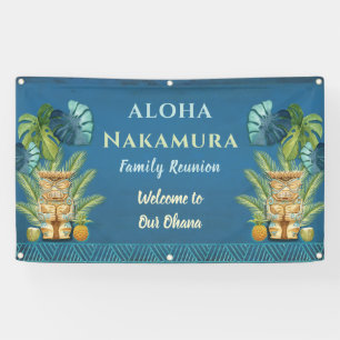 Banderoles Réunion de famille de bienvenue aloha personnalisé