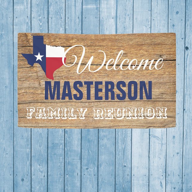 Banderoles Réunion de la famille Texas Barnwood (Créateur téléchargé)