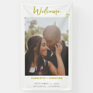 Banderoles Rien de fantaisie Juste l'amour Mariage de bienven
