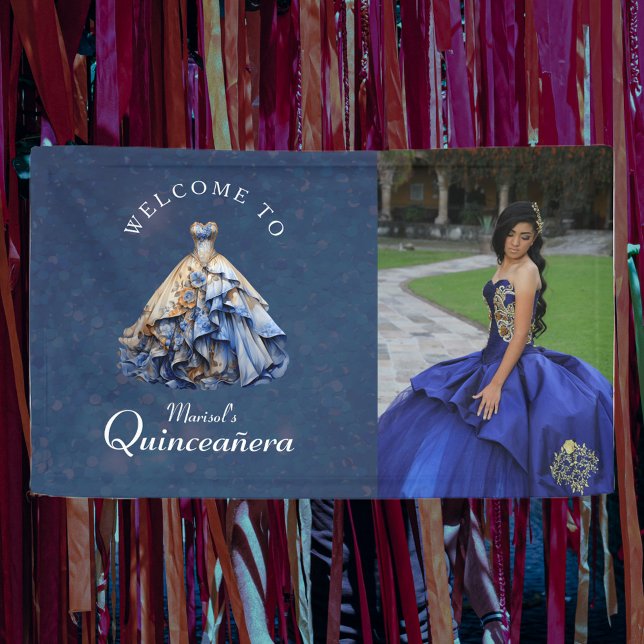 Banderoles Robe élégante de Quinceanera (Créateur téléchargé)