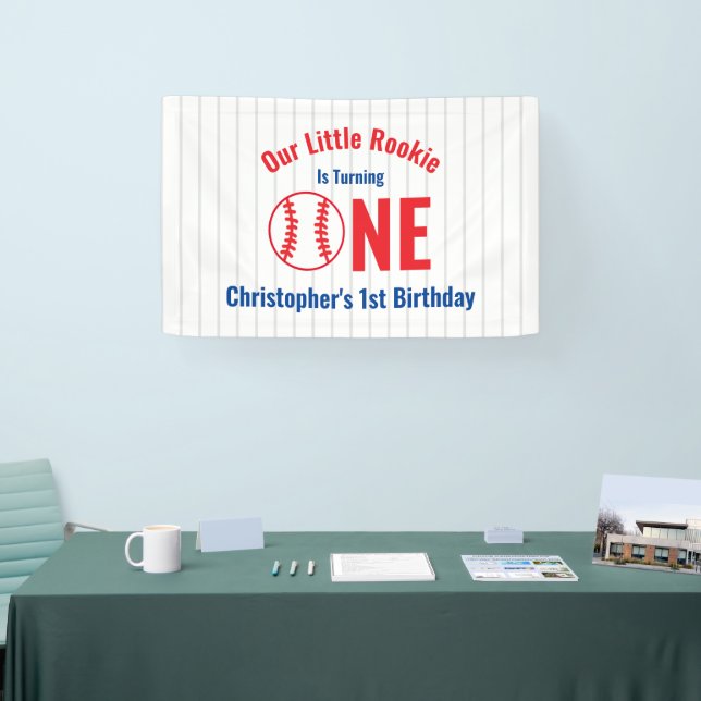 Banderoles Rookie Baseball 1er anniversaire (Salon professionnel)