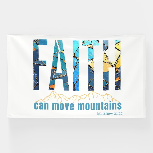 Banderoles Rooted in Matthew 21:22 (Horizontal)