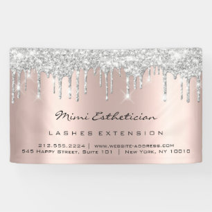 Banderoles Rose Gold Blush Eyelash Maquillage mariale