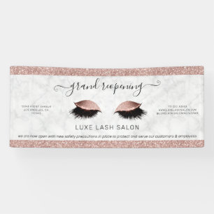 Banderoles Rose Gold Parties scintillant Salon Réouverture Sé