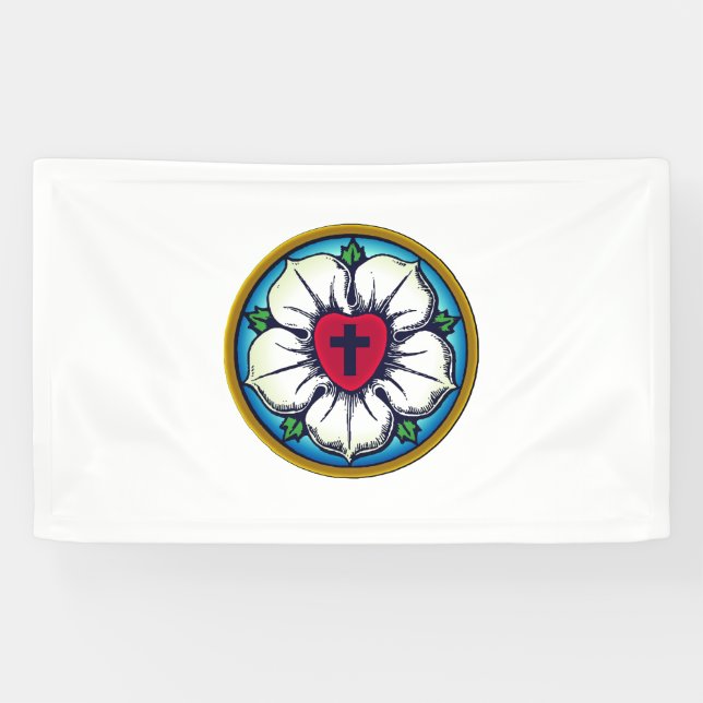 Banderoles Rose luthérien (Horizontal)
