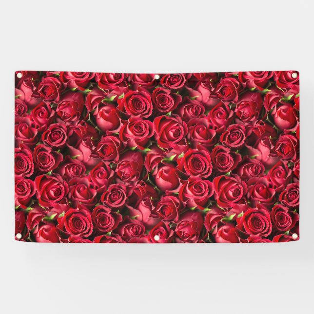 Banderoles Roses rouges (Horizontal)