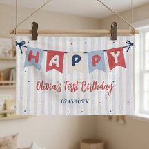 Rouge Blanc & Bleu Anniversaire Patriotique