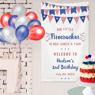Banderoles Rouge, Blanc & Deux ! 4 juillet 2e anniversaire