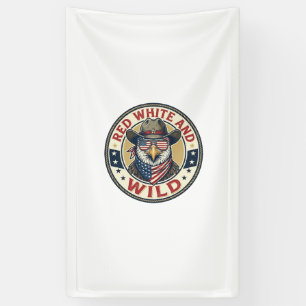 Banderoles Rouge Blanc Et Sauvage Patriotique Patriotique Ani