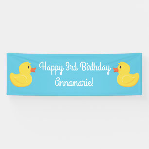 Banderoles Rubber Ducky 1er Anniversaire Fête Enfants Bébé