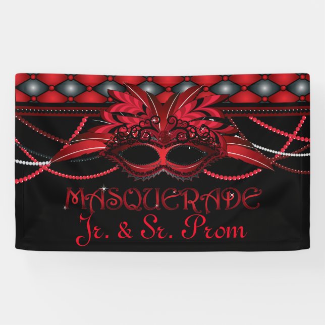 Banderoles Ruby Red, Masquerade Party (Horizontal)
