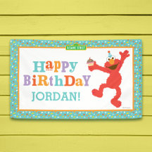 Rue Sésame | Elmo - Cupcake & Confetti Anniversair