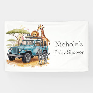 Banderoles Safari Adventure Boy Baby shower