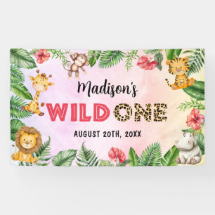 Banderoles Safari Wild One 1er anniversaire