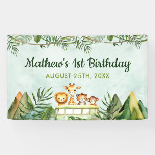 Banderoles Safari Wild One 1er anniversaire