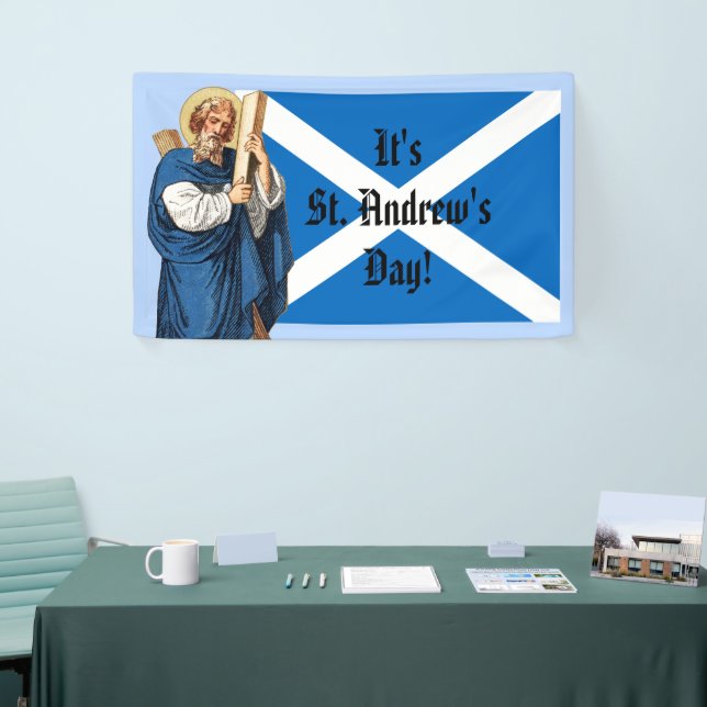 Banderoles Saint André l'Apôtre et le drapeau de l'Ecosse (Salon professionnel)