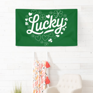 Banderoles Saint Patrick's Day Heart Lucky Clover Shamrock