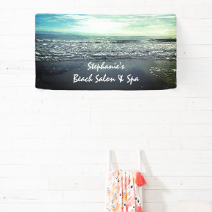 Banderoles Salon Tropical Spa Plage Océan Entreprise Artistiq