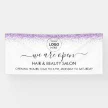 Salon violet pailleté de luxe qui coule