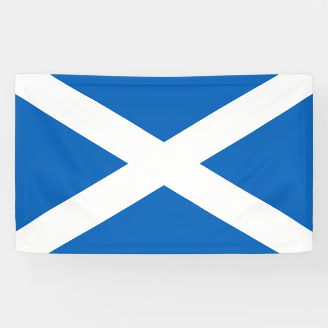 Banderoles Saltire ~ Drapeau de l'Ecosse (Horizontal)
