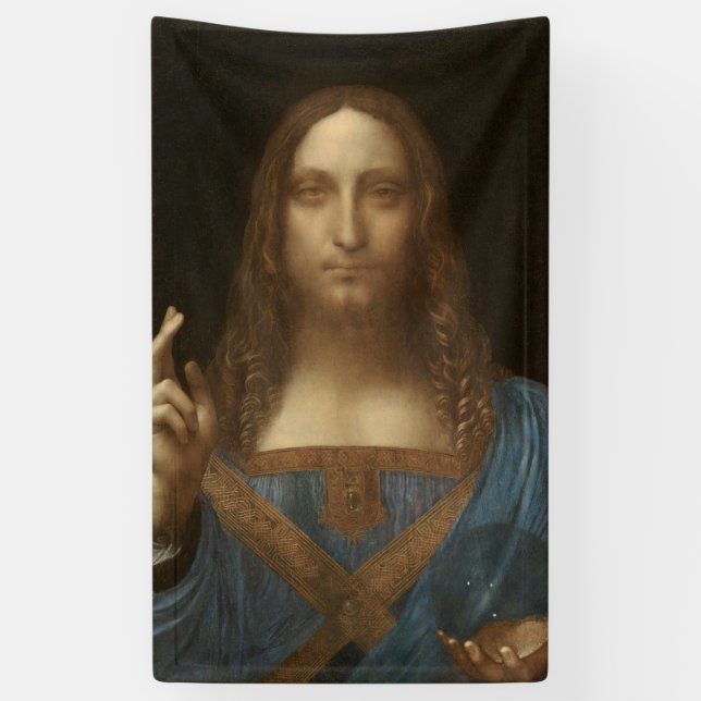 Banderoles Salvator Mundi (Sauveur du Monde) (da Vinci) (Vertical)