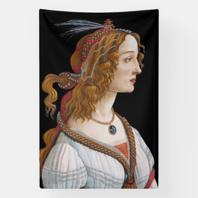 Banderoles Sandro Botticelli - Portrait de Simonetta Vespucci (Verticale)