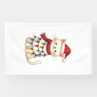 Banderoles Sapin de Noël Chat Noël (3)