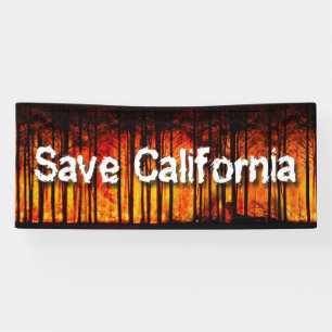 Banderoles Sauvez la Californie des incendies de forêt