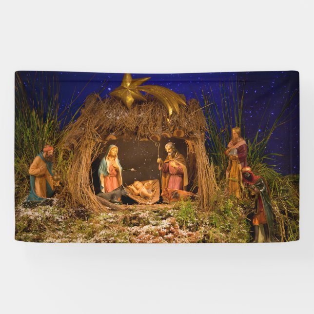 Banderoles Scène de nativité (Horizontal)