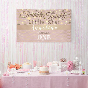 Banderoles Scintille Petite Étoile 1er Anniversaire