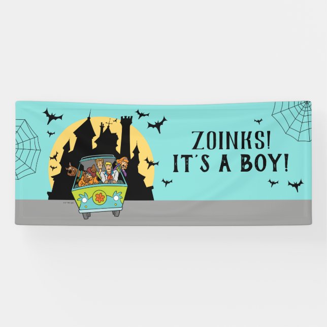 Banderoles Scooby-Doo Spooktacular Halloween Baby shower (Horizontal)