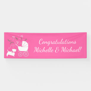 Banderoles Scottish Dog Baby shower Puppy Scottish Terrier Gr