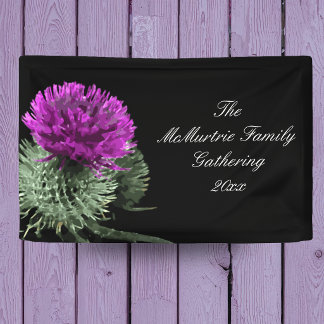 Banderoles  Scottish Thistle Family Gathering
