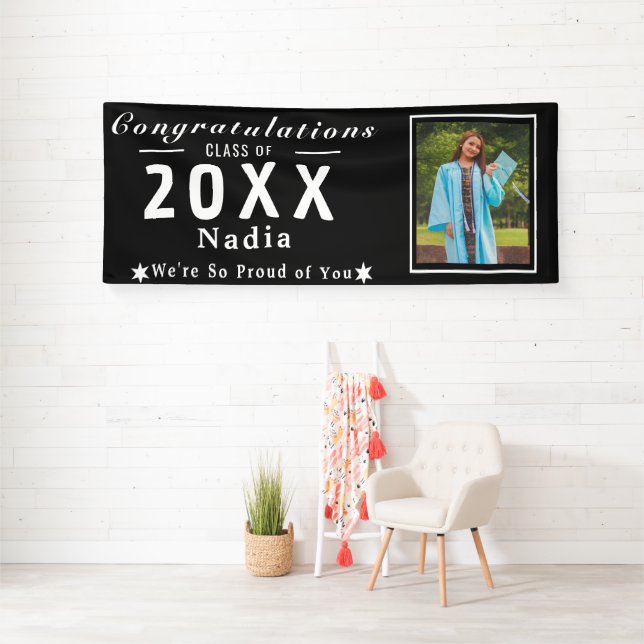 Banderoles Senior Grad Banner - Custom Photo Class Of Year (Insitu)