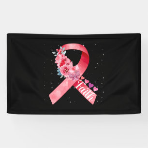 Banderoles Sensibilisation au cancer du sein Ruban rose