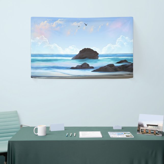 Banderoles Sérénité, nuages, beauté tranquille (Salon professionnel)