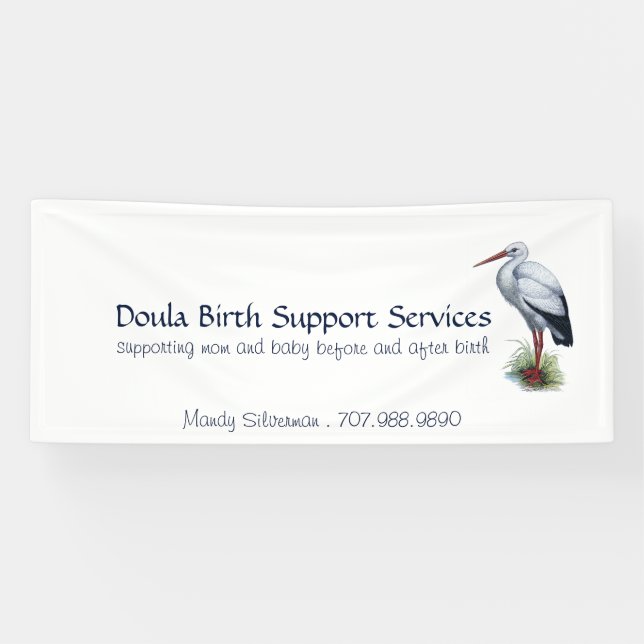 Banderoles Services de soutien à la naissance de Doula (Horizontal)