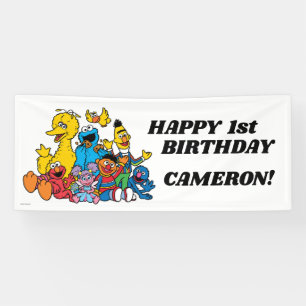 Banderoles Sesame Street Pals 1er anniversaire