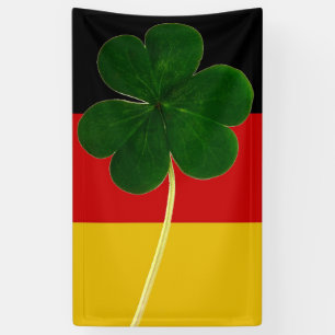 Banderoles Shamrock du drapeau irlandais allemand Clover St P