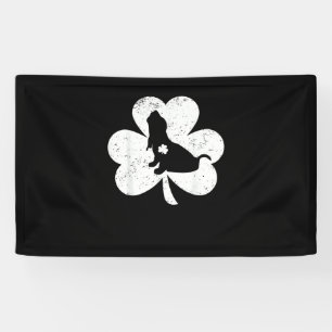 Banderoles Shamrock irlandais Basset Hound Dog St. Patrick's