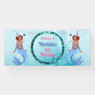 Banderoles Shell-ebrate ! mermaid thème